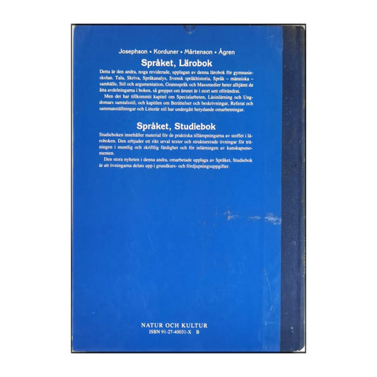 Språket Lärobok I Svenska För Gymnasieskolan, Årskurserna 1-3