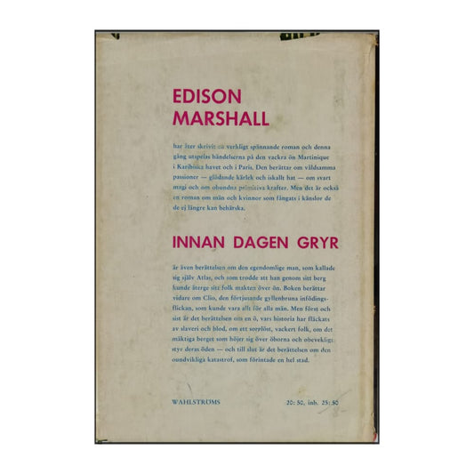 Edison Marshall: Innan Dagen Gryr