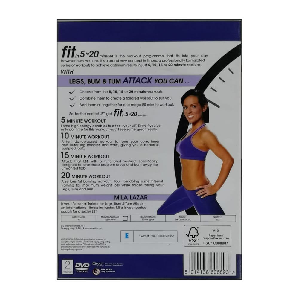 Fit In 5 To 20 Minutes: Legs Bum & Tum Attack