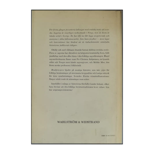 Asbjørnsen, Moe Nauthella: Brudprovaren: Erotiska Folksagor Från Norge
