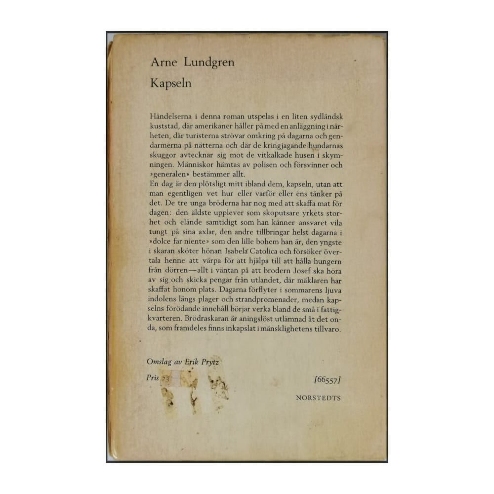 Arne Lundgren: Kapseln