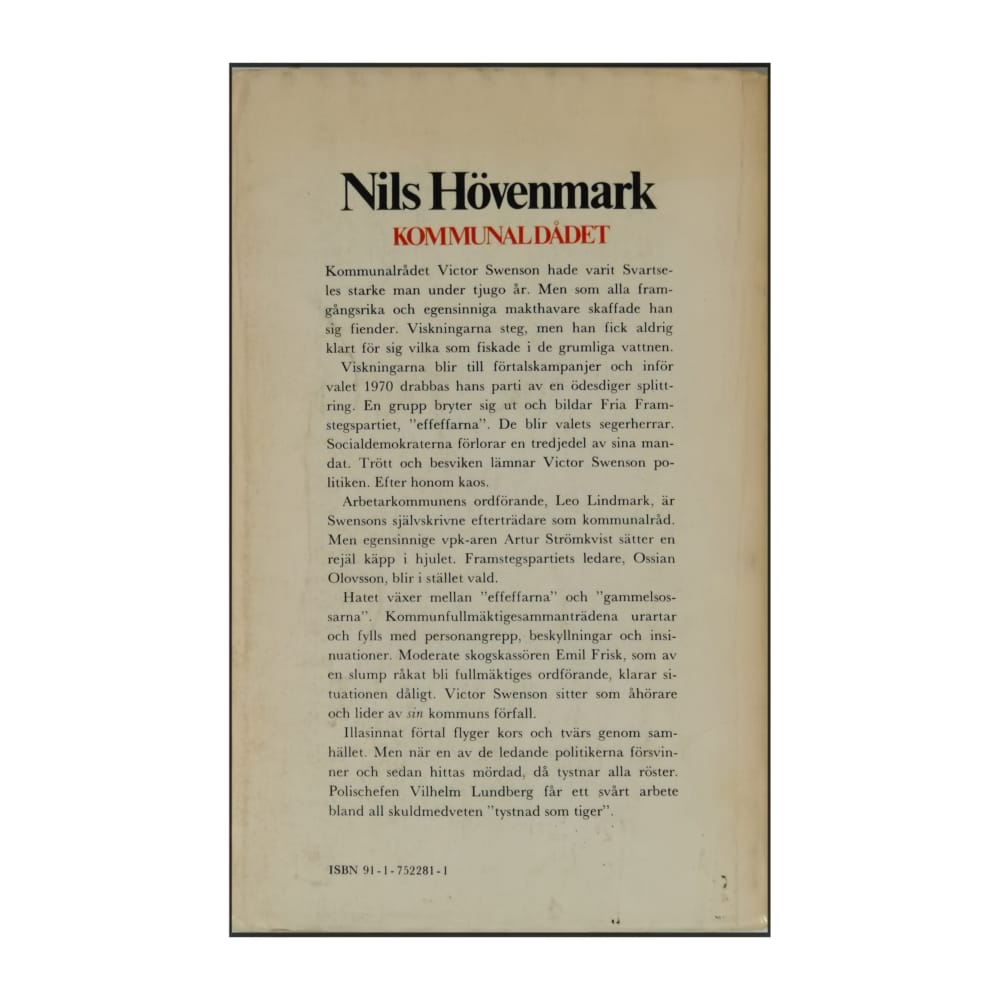Nils Hövenmark: Kommunaldådet