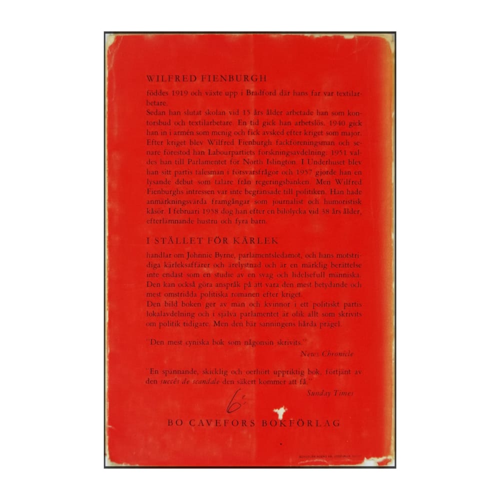 Wilfred Fienburgh: I Stället För Kärlek