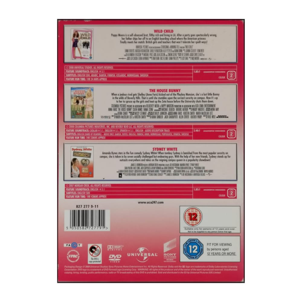 Wild Child + The House Bunny + Sydney White