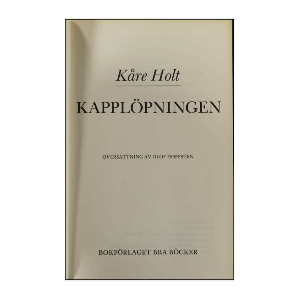 Kåre Holt: Kapplöpningen