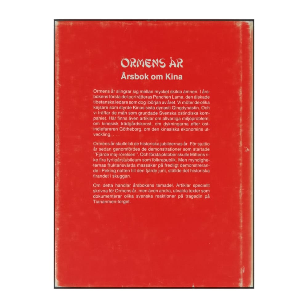 Ormens År: Årsbok Om Kina