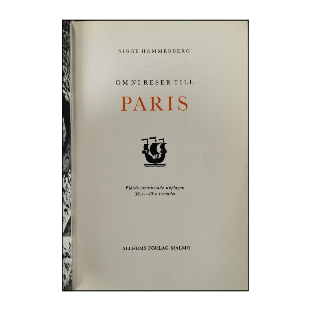 Sigge Hommerberg: Paris
