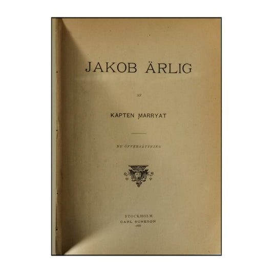 Kapten Marryat: Jakob Ärlig