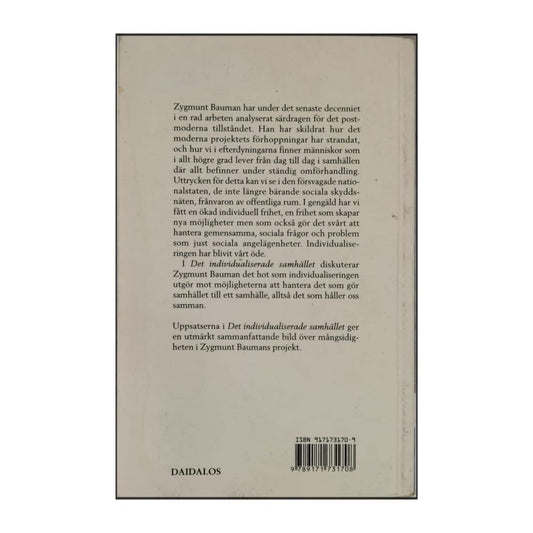 Zygmunt Bauman: Det Individualiserade Samhället