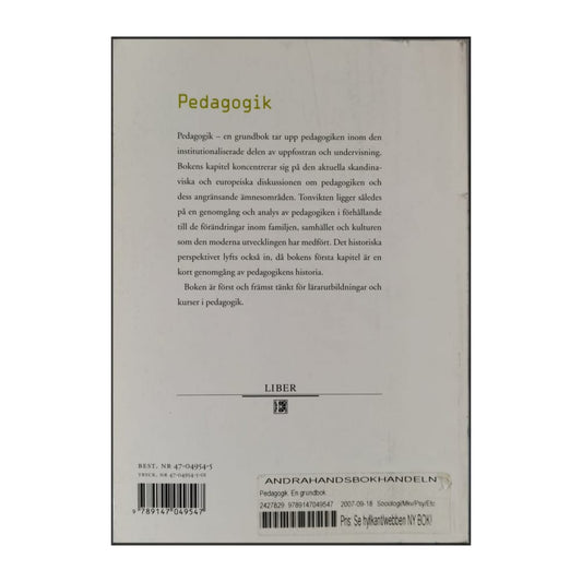 Jens Bjerg: Pedagogik: En Grundbok