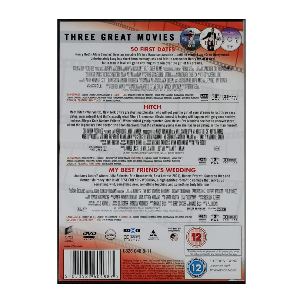 50 First Dates + Hitch + My Best Friend'S Wedding