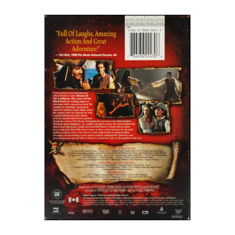 Pirates Of The Caribbean: The Curse Of The Black Pearl
