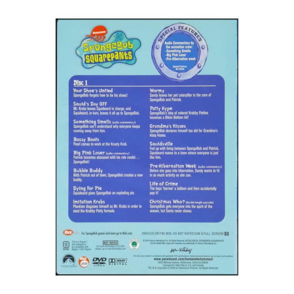 Spongebob Squarepants 2 Disc-1