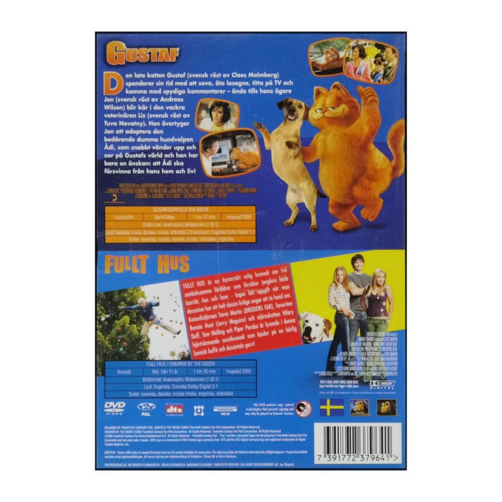 Garfield | Gustaf + Cheaper By The Dozen | Fullt Hus