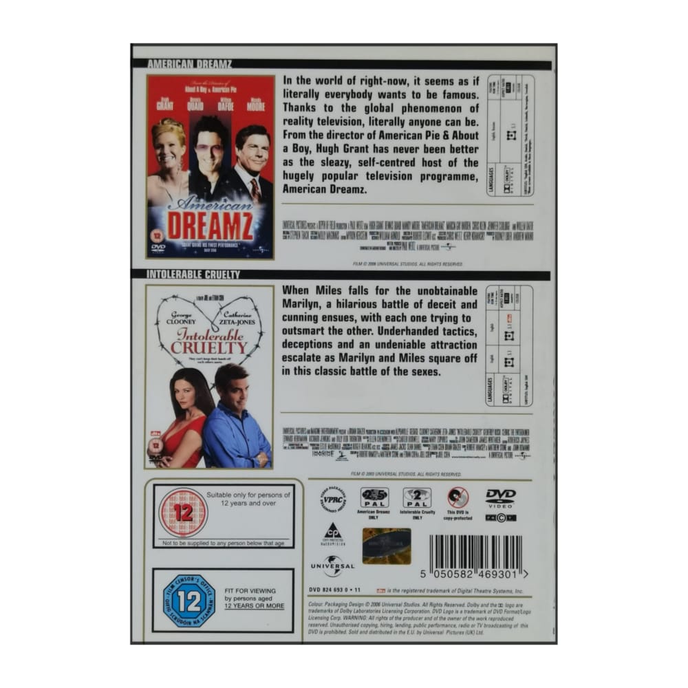 American Dreamz + Intolerable Cruelty