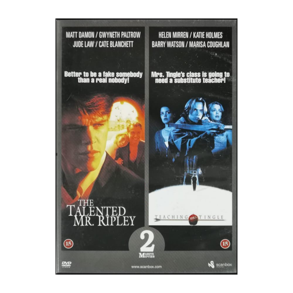 Tom Ripley: The Talented Mr. Ripley + Teaching Mrs. Tingle