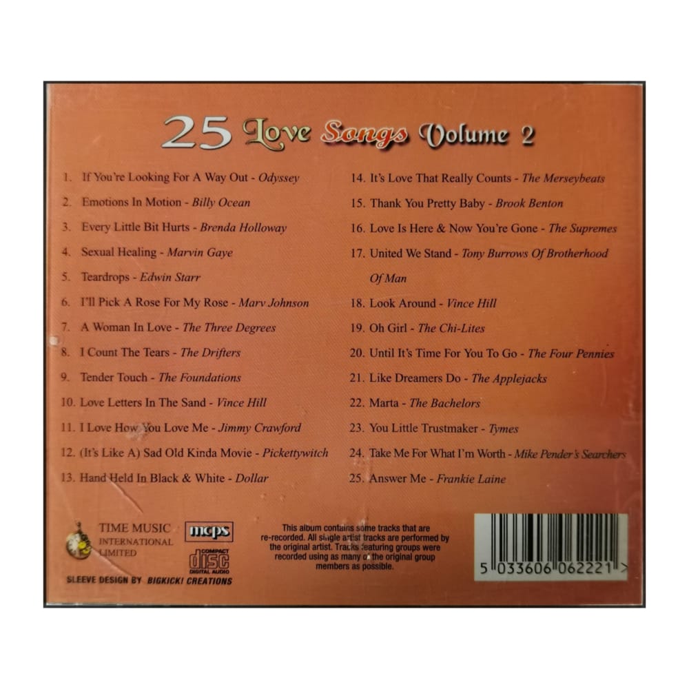 Love Songs 2: 25 Love Songs