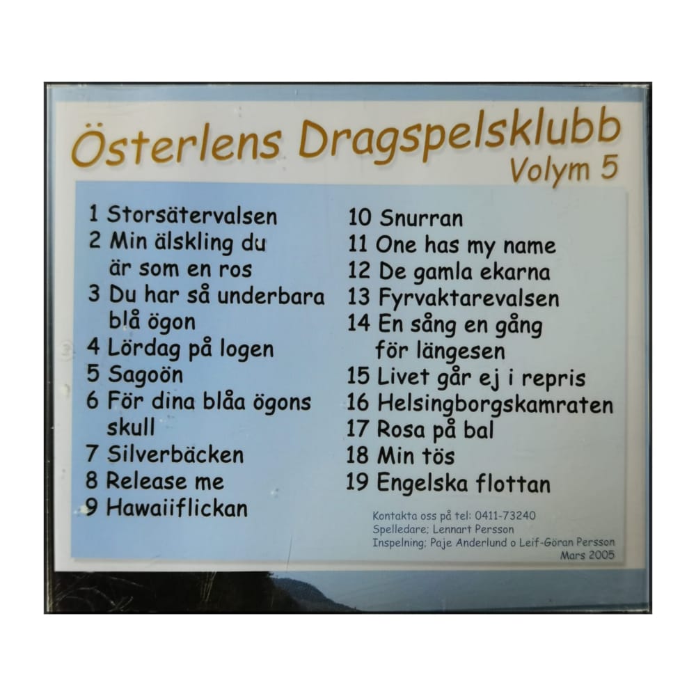 Österlens Dragspelsklubb 5: Sång Och Spelglädje