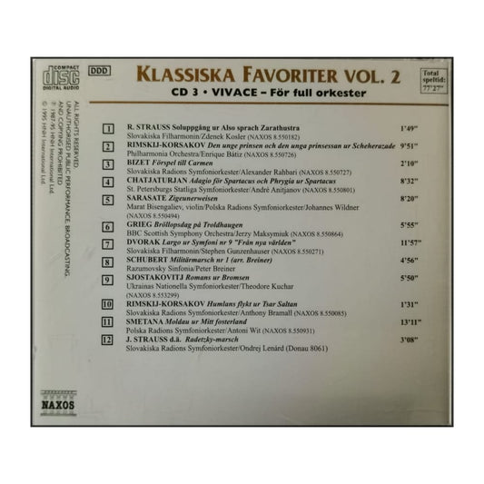 Naxos: Klassiska Favoriter 2: Vivace För Full Orkester