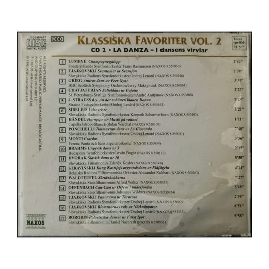 Naxos: Klassiska Favoriter 2: La Danza I Dansens Virvlar