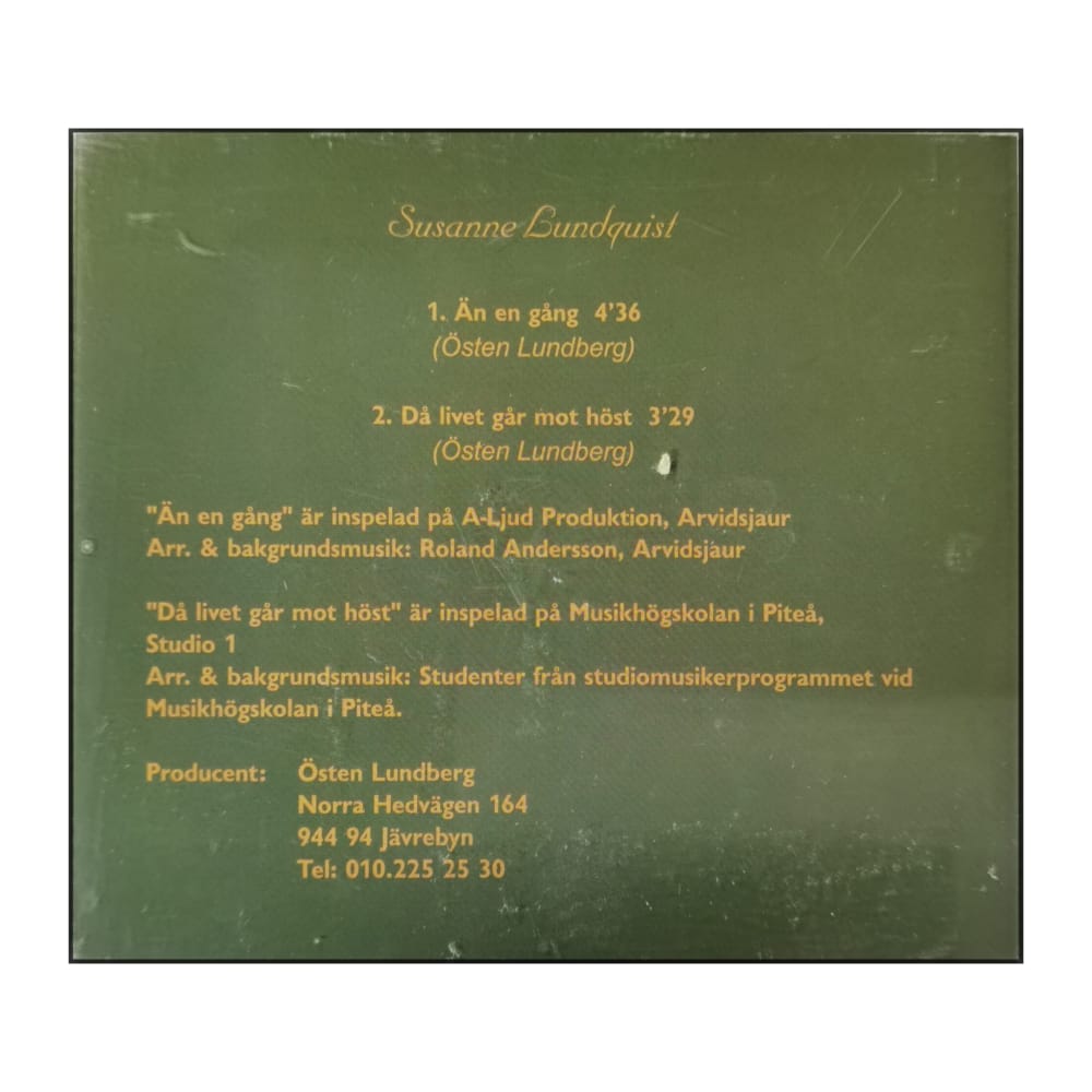 Susanne Lundquist: An En Gång – Då Hvet Går Mot Höst