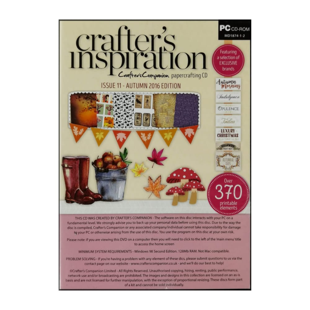 Crafter'S Inspiration Issue 11 - Autumn 2016