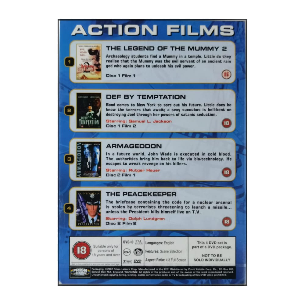Ancient Evil 2 | The Mummy 2 + Def By Temptation + Armageddon + The Peacekeeper