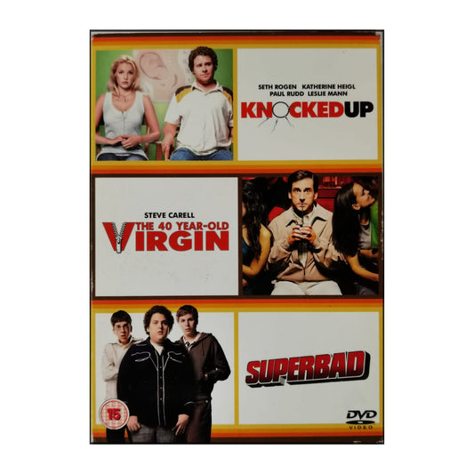 Knocked Up + The 40 Year-Old Virgin + Superbad