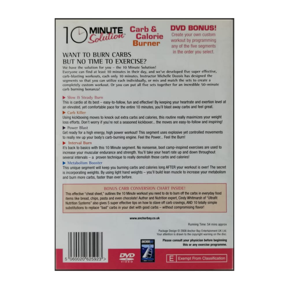 10 Minute Solution: Carb & Calorie Burner