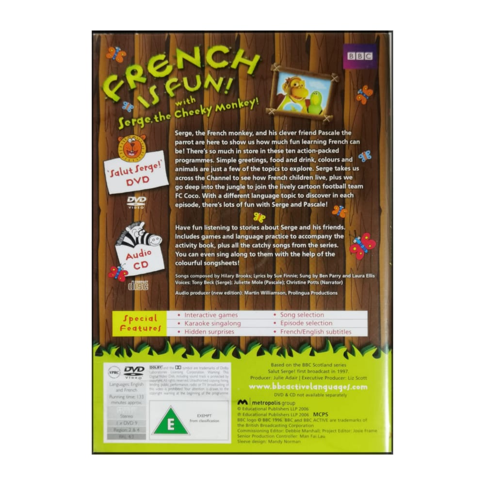 Serge The Cheeky Monkey: French Is Fun