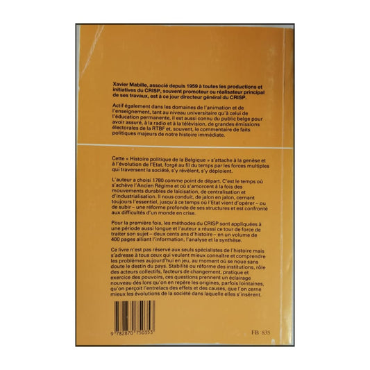 Xavier Mabille: Histoire Politique De La Belgique: Facteurs Et Acteurs De Changement