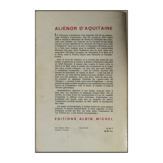 Régine Pernoud: Aliénor D'Aquitaine