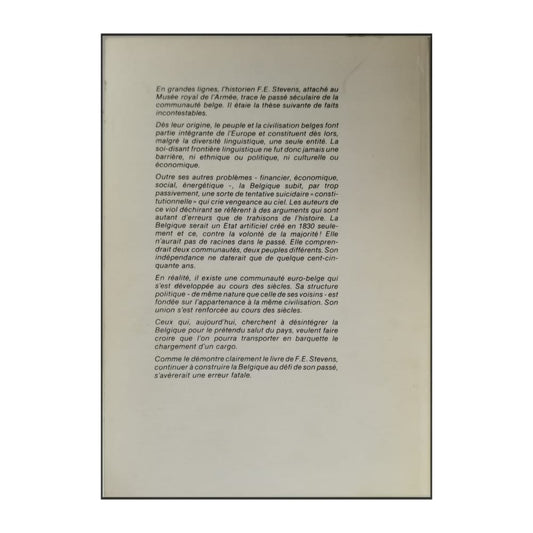 F.E. Stevens: Les Lignes De Force De Plus De 2000 Ans D'Histoire De Belgique