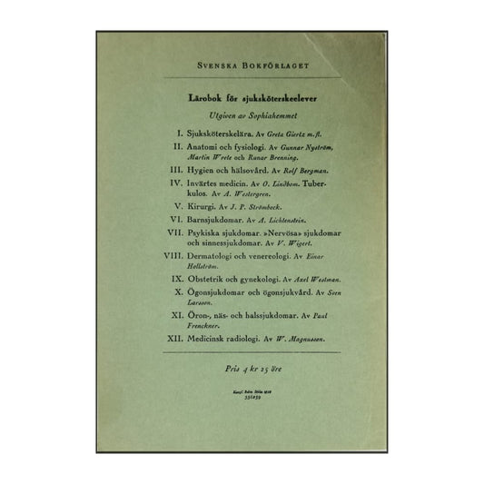 A. Lichtenstein: Lärobok För Sjuksköterskeelever Vi. Barnsjukdomar