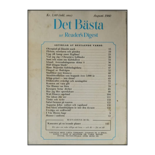 Det Bästa Ur Reader’S Digest 1960-08