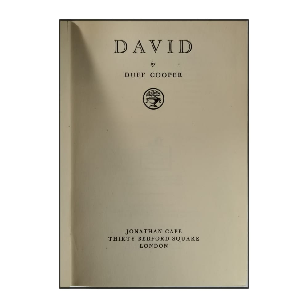 Duff Cooper: David