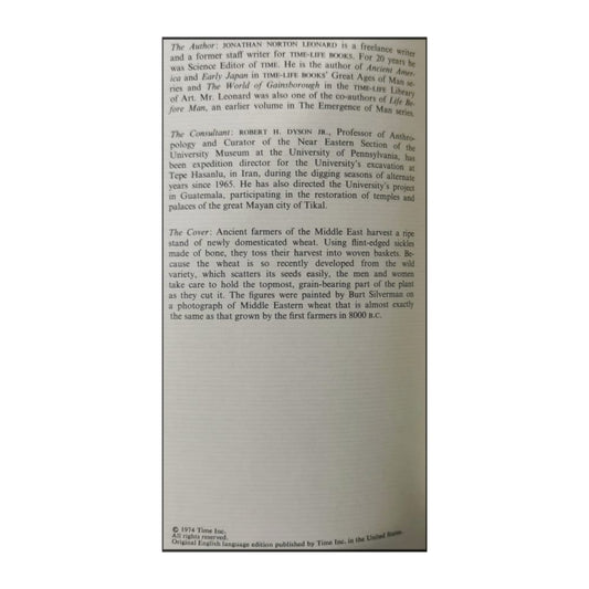 The Emergence Of Man: The First Farmers