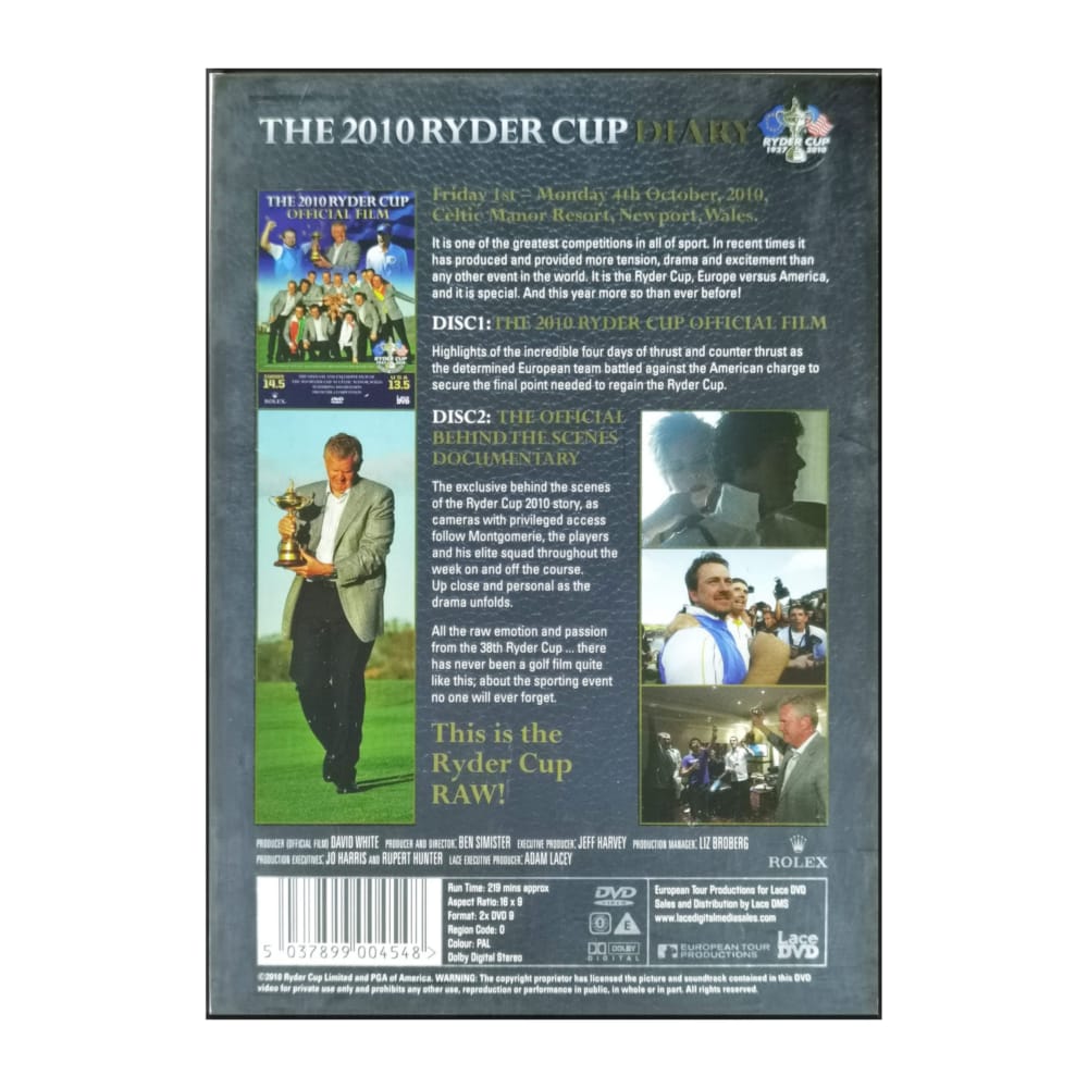 Ryder Cup 2010 Diary
