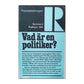 Pockettidningen R 1975 Nr 4 Vad Är En Politiker