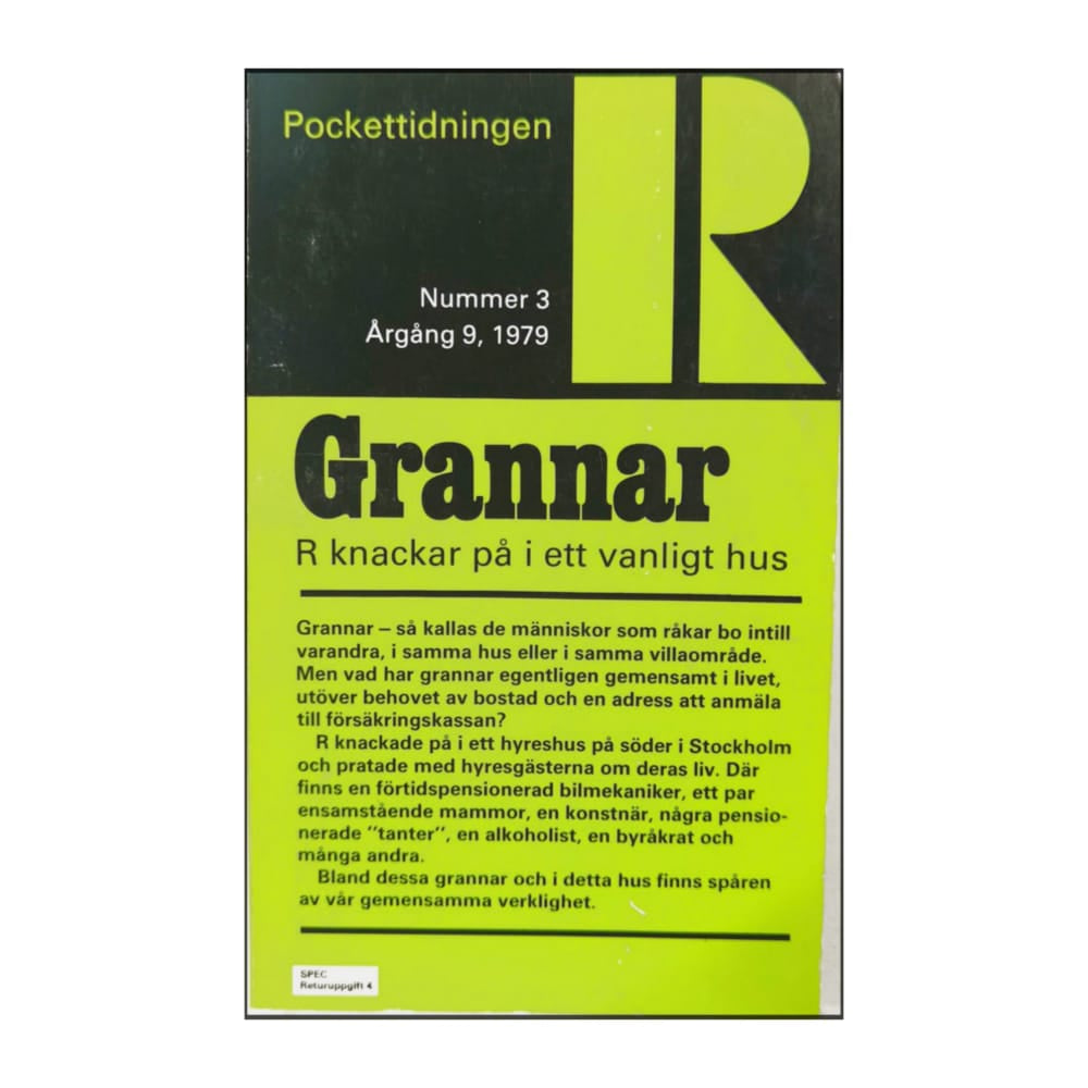 Pockettidningen R 1979 Nr 3 Grannar