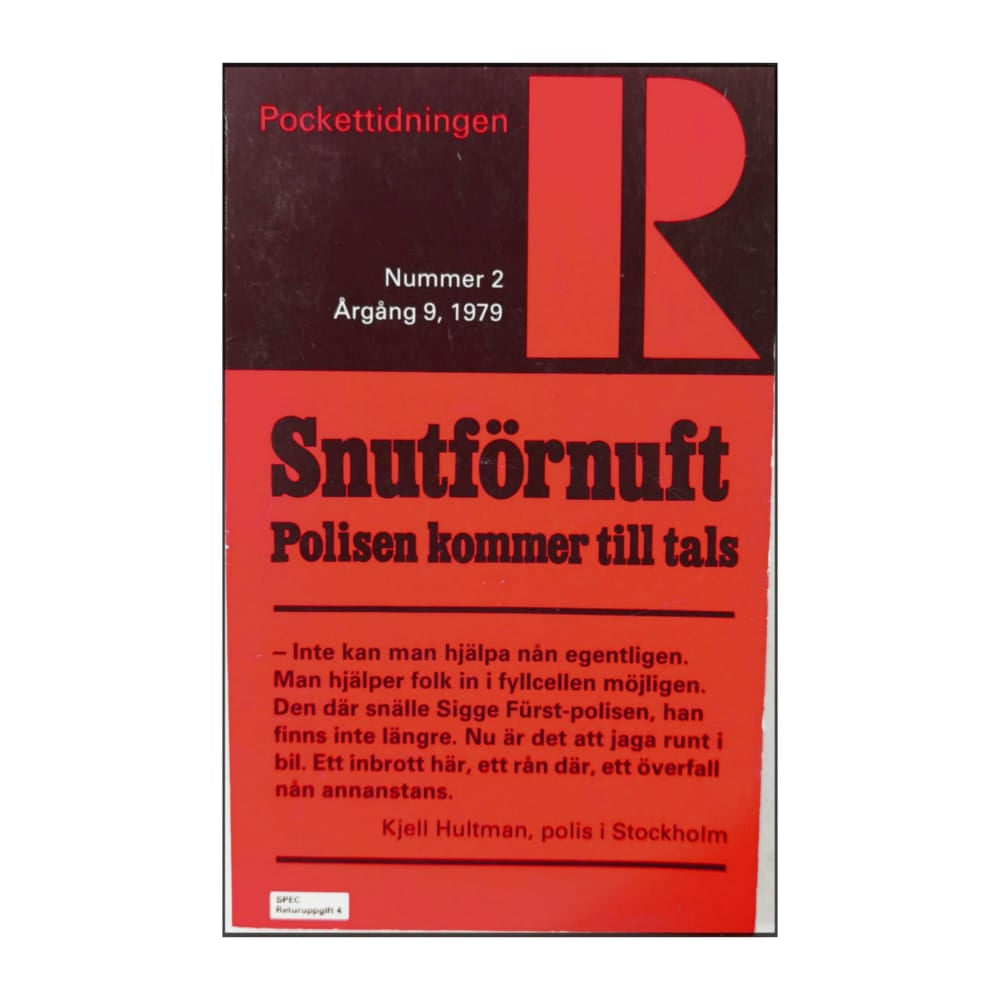 Pockettidningen R 1979 Nr 2 Snutförnuft