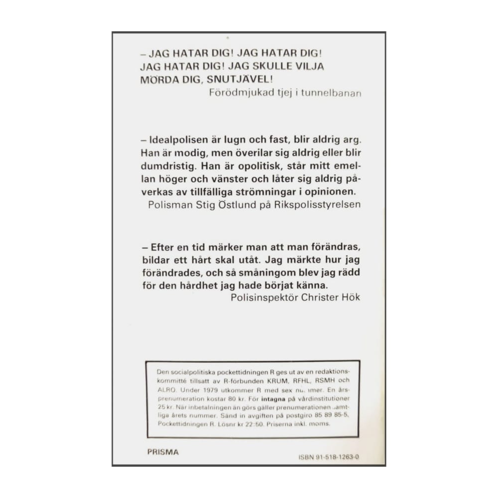Pockettidningen R 1979 Nr 2 Snutförnuft