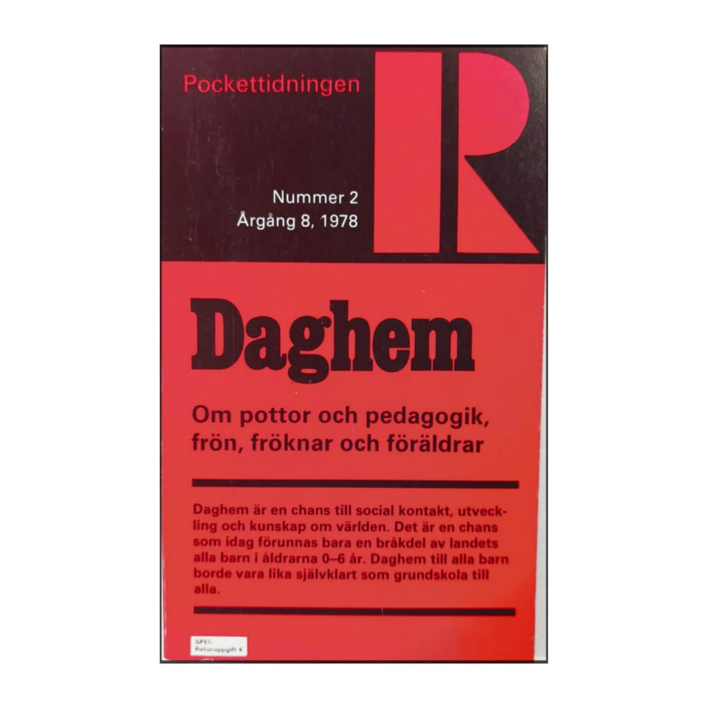 Pockettidningen R 1978 Nr 2 Daghem