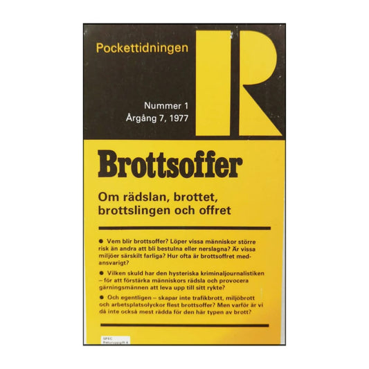 Pockettidningen R 1977 Nr 1 Brottsoffer