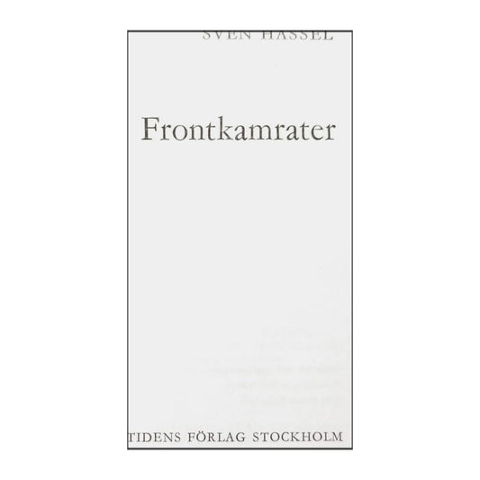 Sven Hassel: Frontkamrater