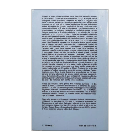 Giancarlo Mazzacurati: Pirandello Nel Romanzo Europeo