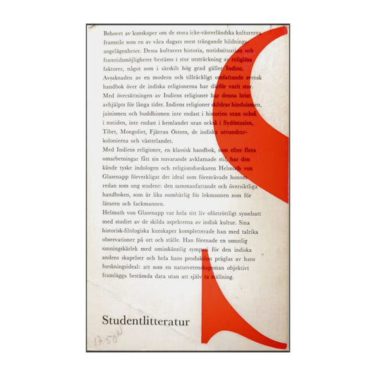 Helmuth Von Glasenapp: Indiens Religioner