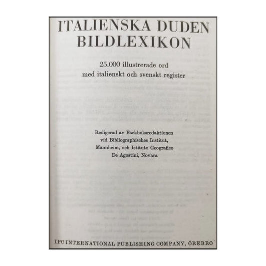 Italienska Duden Bildlexikon