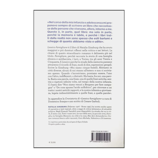 Natalia Ginzburg: Lessico Famigliare