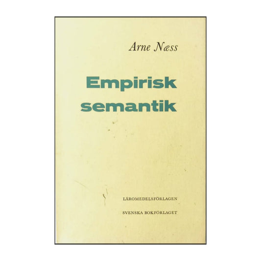 Arne Næss: Empirisk Semantik